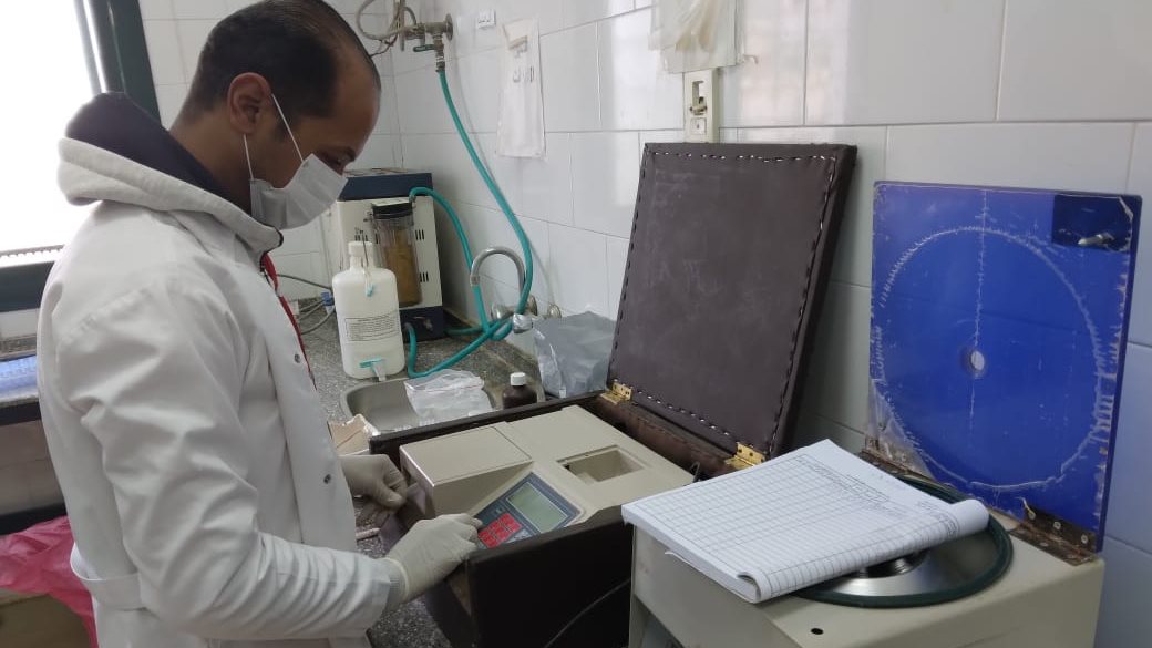 جانب من الفحوصات الطبية