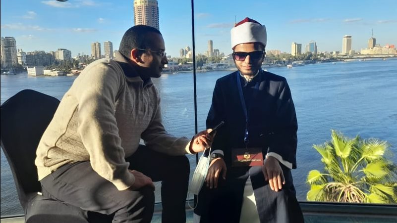 محررصدى البلد مع الأول على ذوي الهمم بمسابقة القرآن العالمية