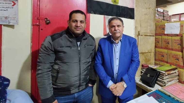 المهندس عادل عبد العزيز ومحرر صدى البلد محمد صبيح