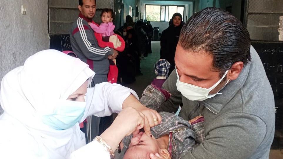 إنطلاق الحملة القومية للتطعيم ضد شلل الأطفال بأسوان
