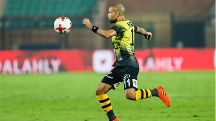 حسن الشامي، لاعب فريق المقاولون