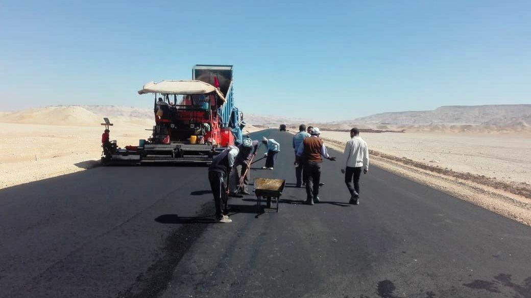 جانب من الطرق بالمحافظه