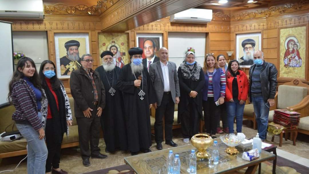 برتوكول تعاون بين إيبارشية المنيا وهيئة محو الأمية 