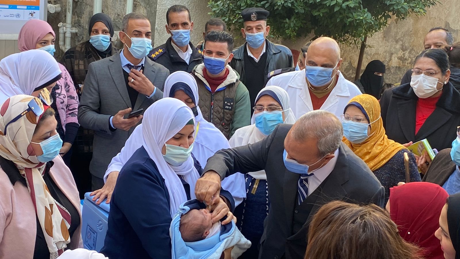 التطعيم ضد شلل الأطفال فى القليوبية