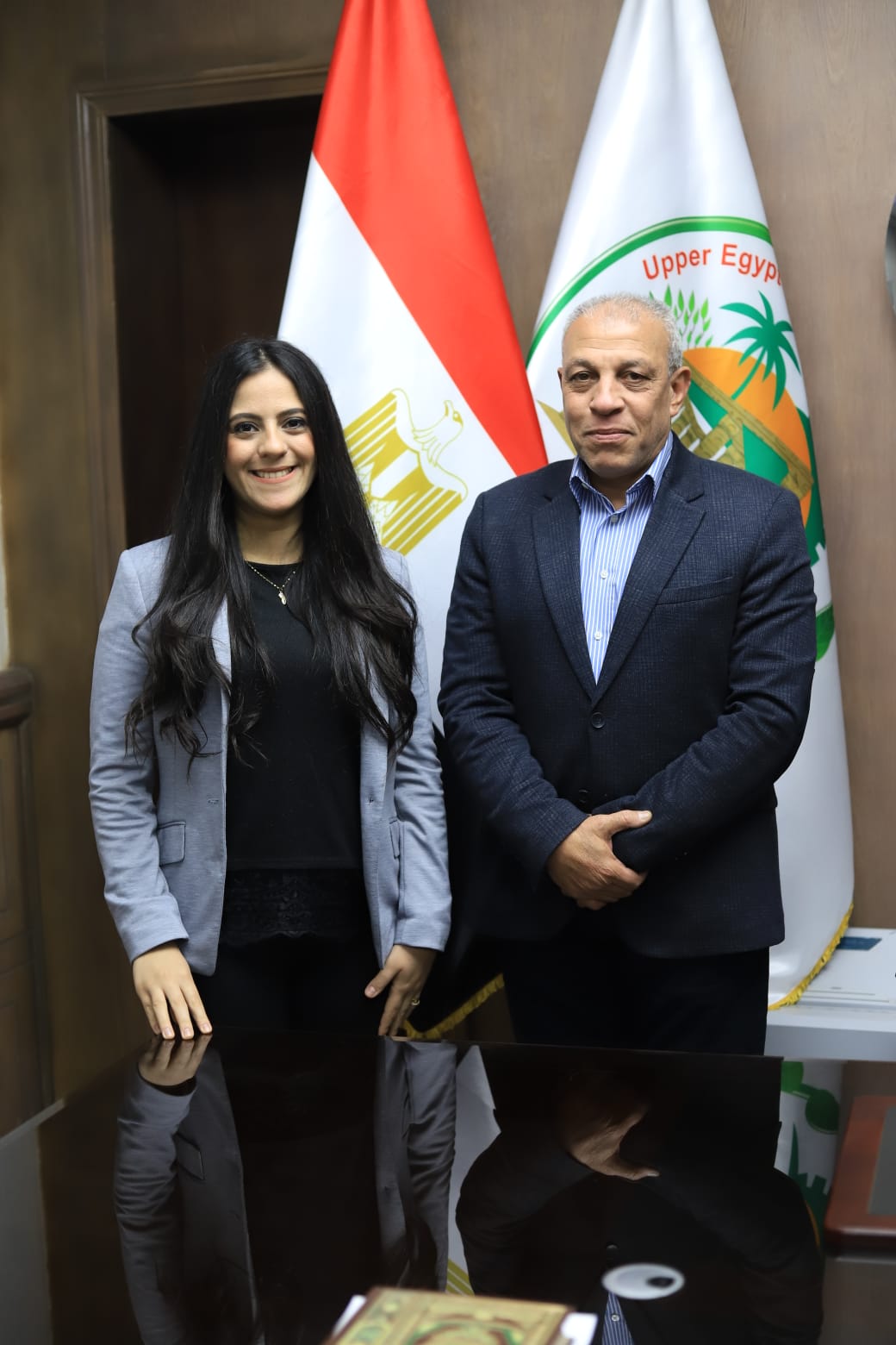 اللواء شريف صالح رئيس هيئة تنمية الصعيد ومحررة صدى البلد