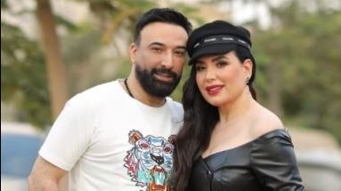 الفنانة عبير صبرى وزوجها 