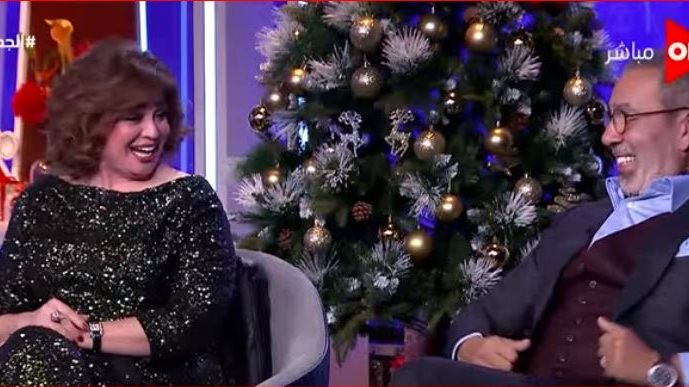 الهام شاهين ومدحت العدل 