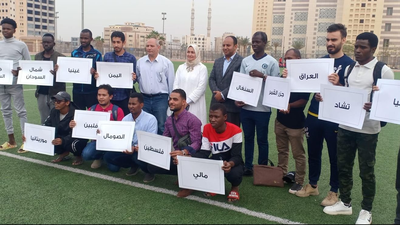 احد المسابقات للطلاب الوافدين 