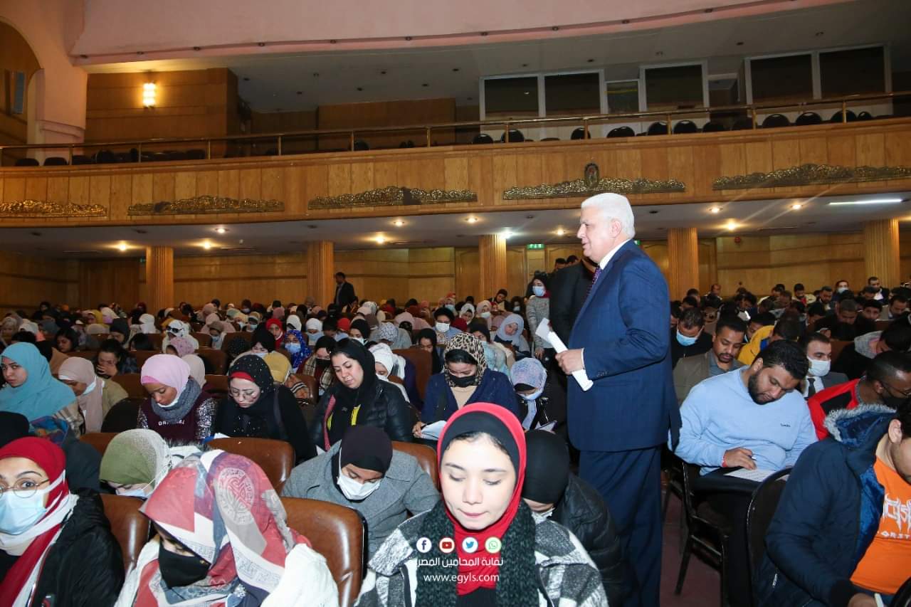 اختبارات ختام الدورة الرابعة بمعهد محاماة القاهرة الكبرى