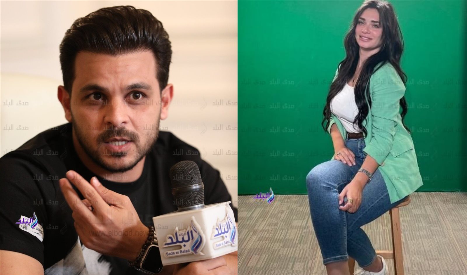 محمد رشاد وخطيبته غادة فتحي