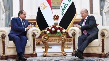 الرئيس عبد الفتاح السيسي مع نظيره العراقي 