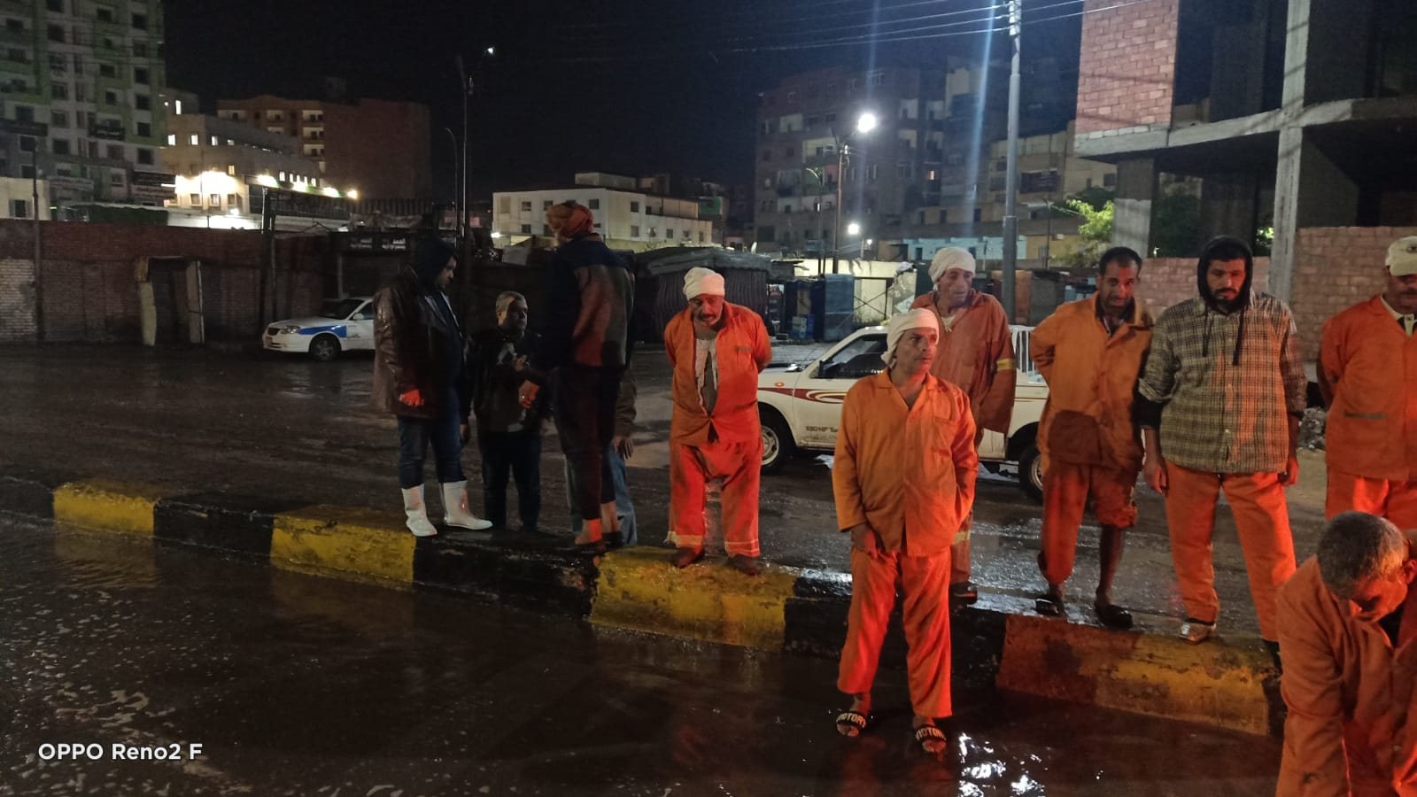 شفط مياه الأمطار من شوارع بني سويف