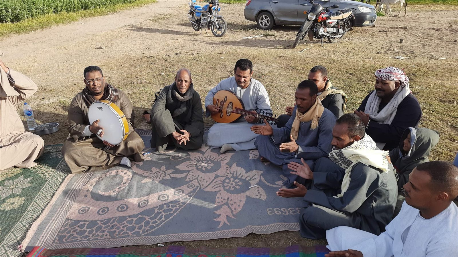 فنانو كف بقرية الجمالية بقوص