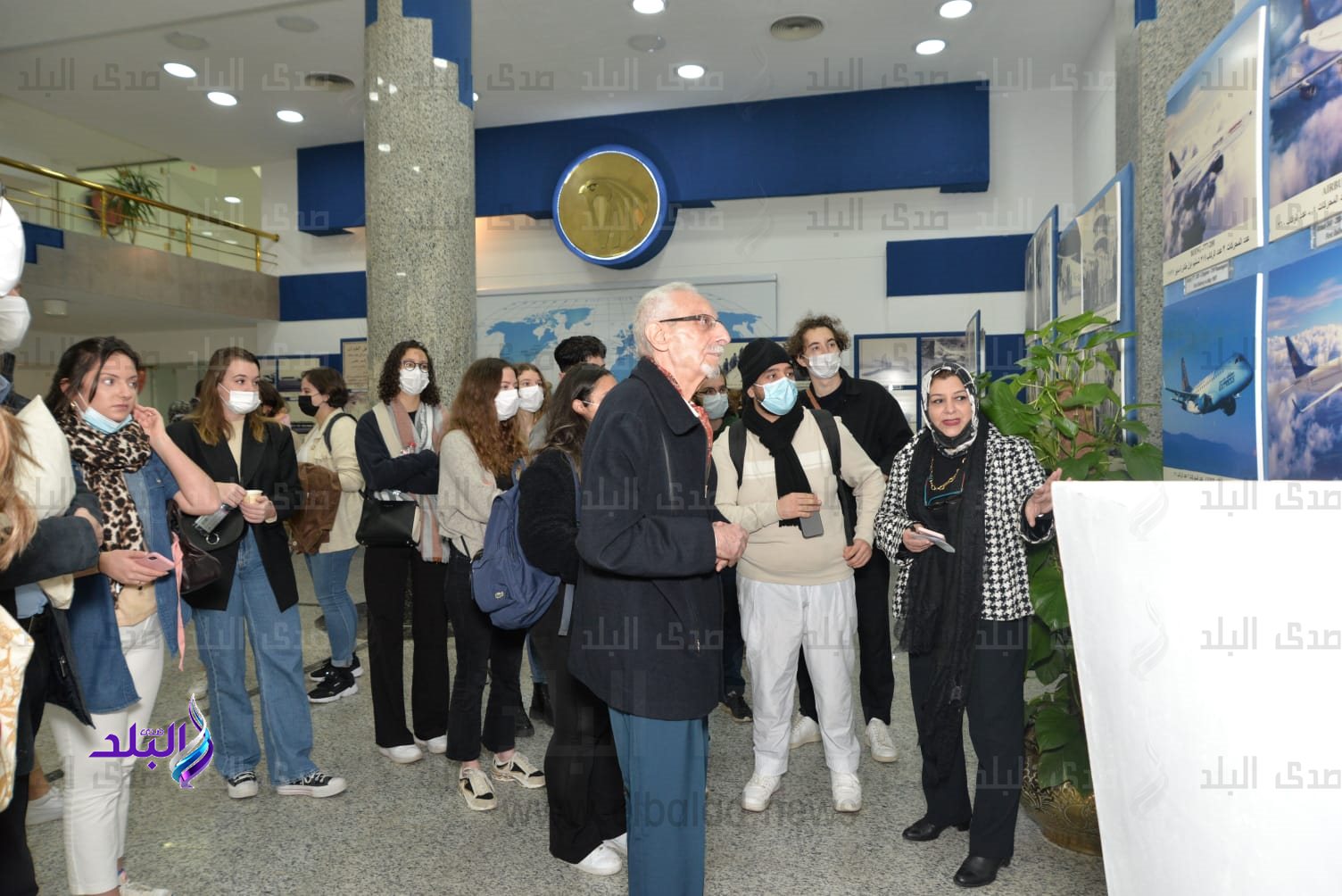 طلبة جامعة السوربون بفرنسا في ضيافة مصر للطيران