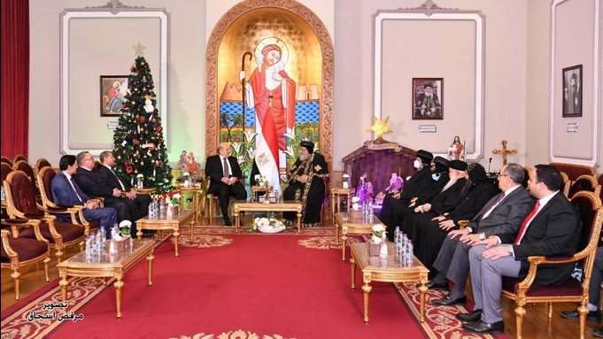 مقر البابوي بالكاتدرائية المرقسية بالعباسية