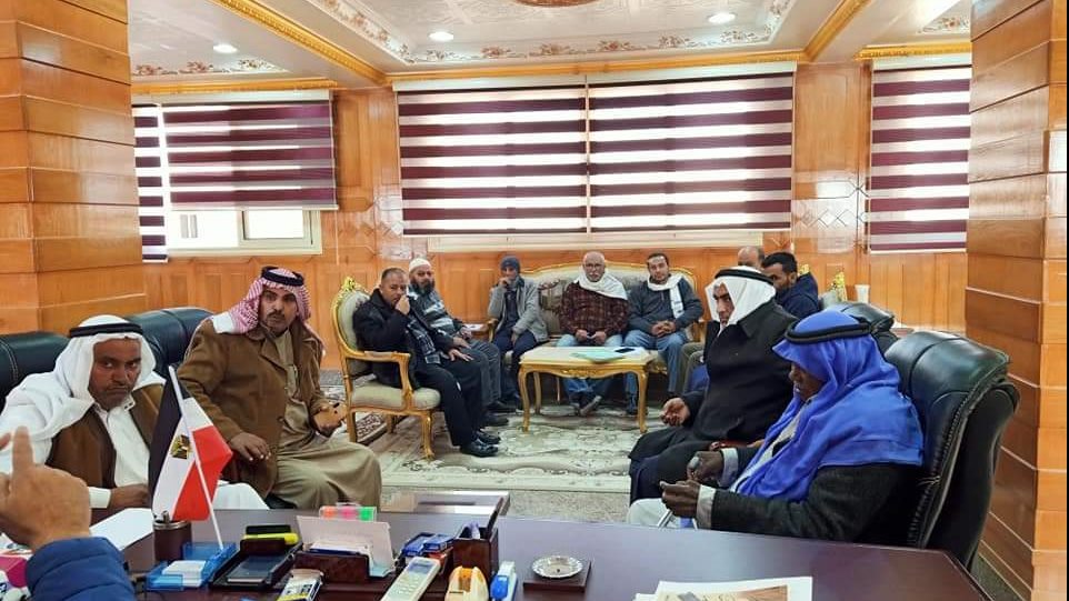 لقاء مشايخ الحسنة مع رئيس المدينة