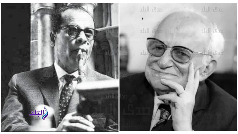 الأديبان الراحلان يحيى حقي ونجيب محفوظ