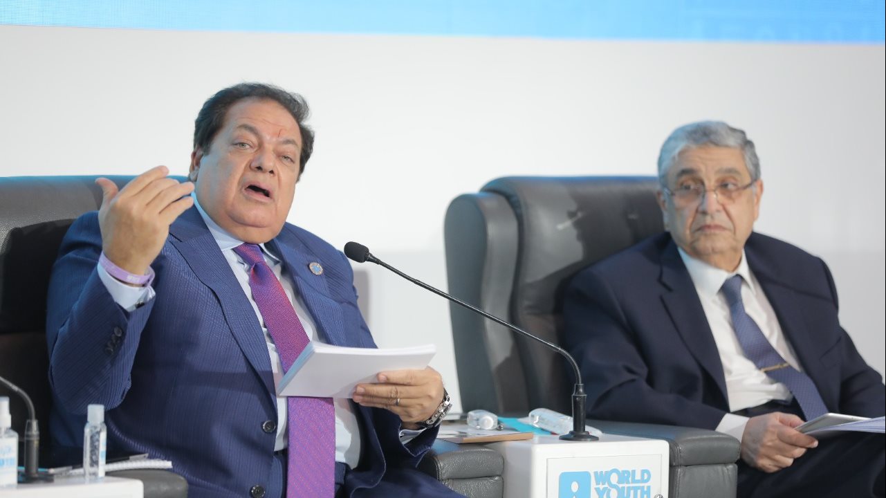 أبو العينين ووزير الكهرباء - منتدى شباب العالم