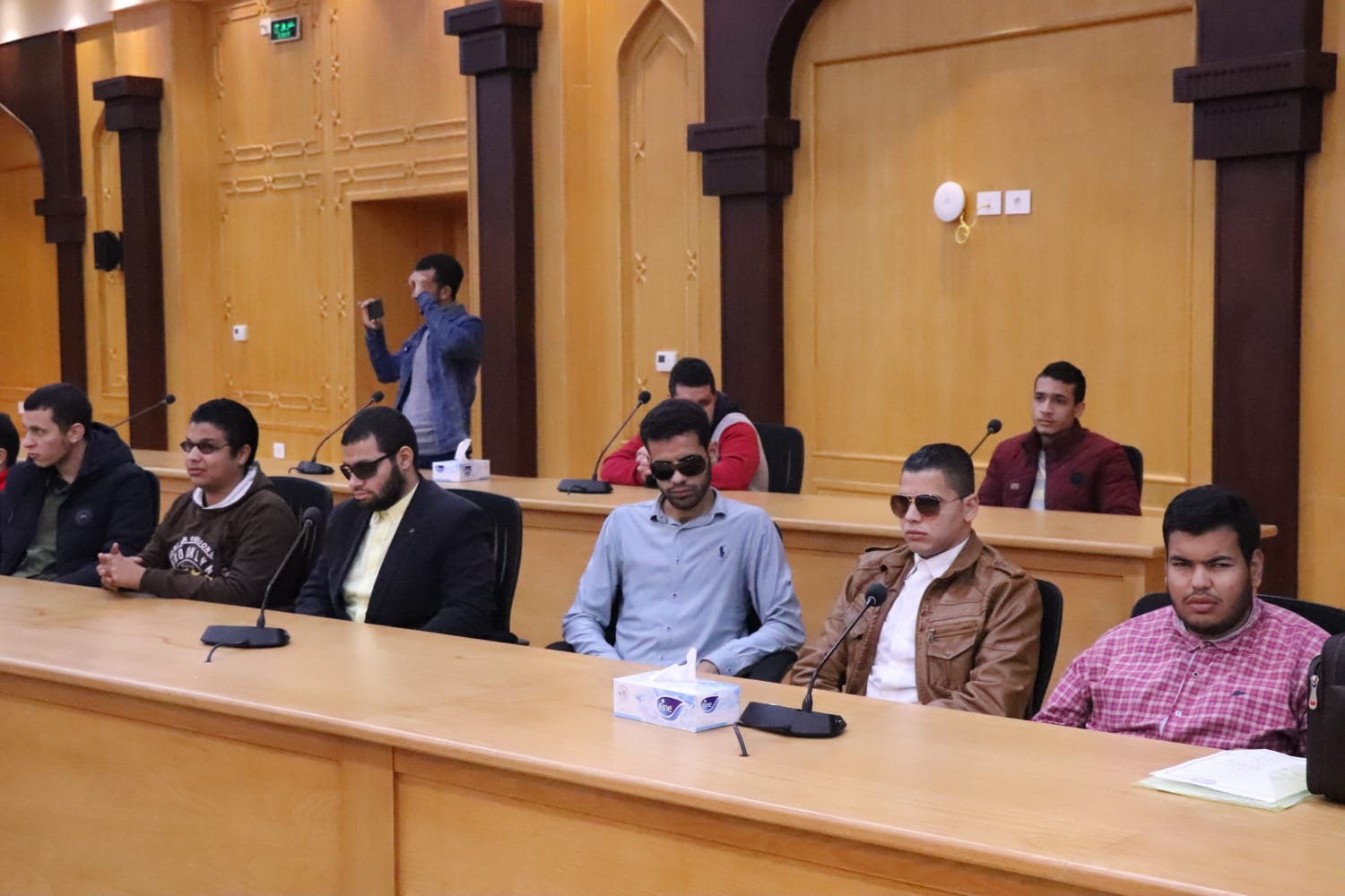 الطلاب المكفوفين