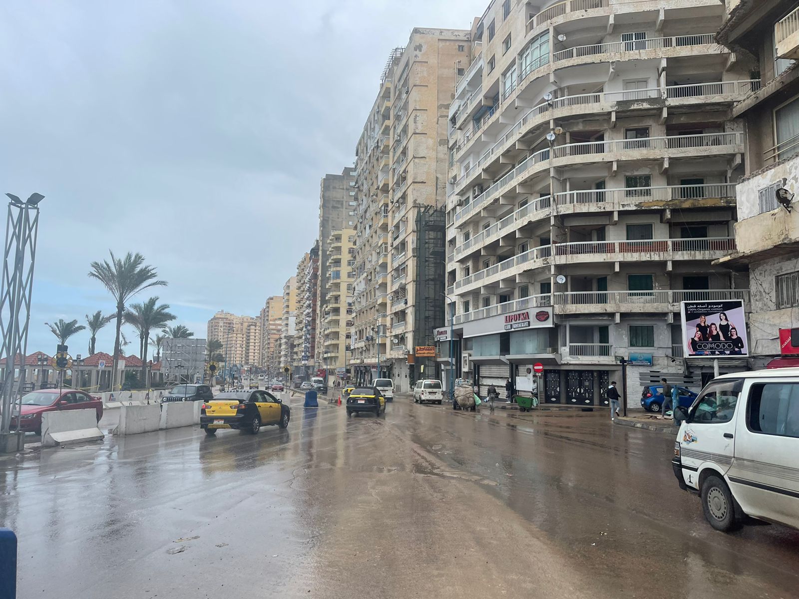 أمطار متوسطة في الإسكندرية 