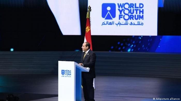 الرئيس عبد الفتاح السيسي من منتدى شباب العالم