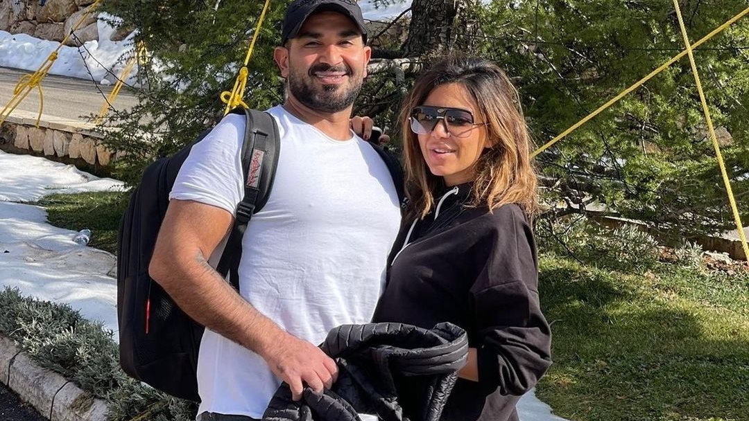 احمد سعد وزوجته