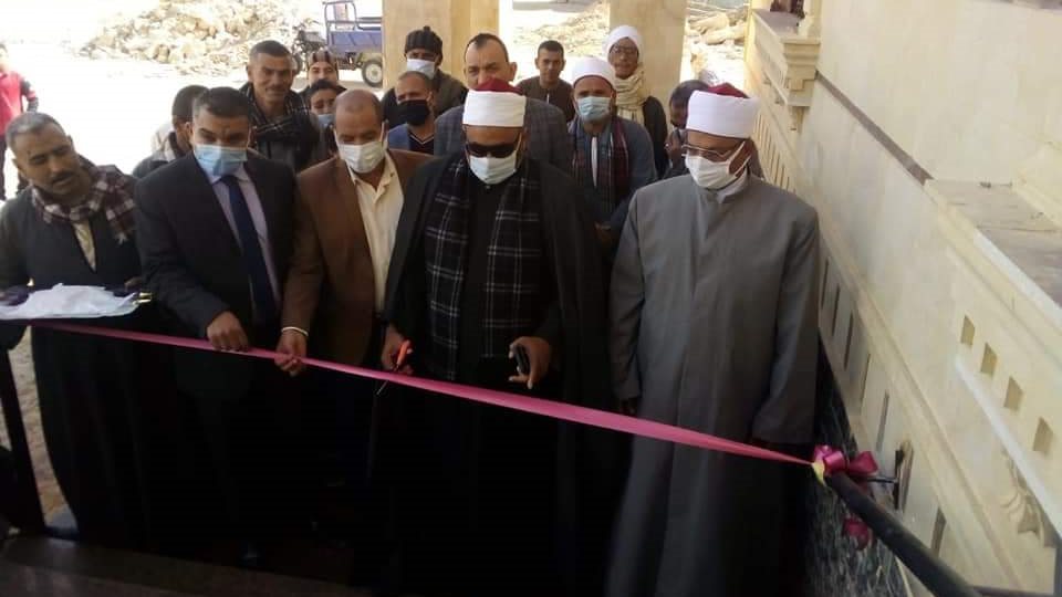 وكيل اوقاف الفيوم أثناء أفتتاح المسجد