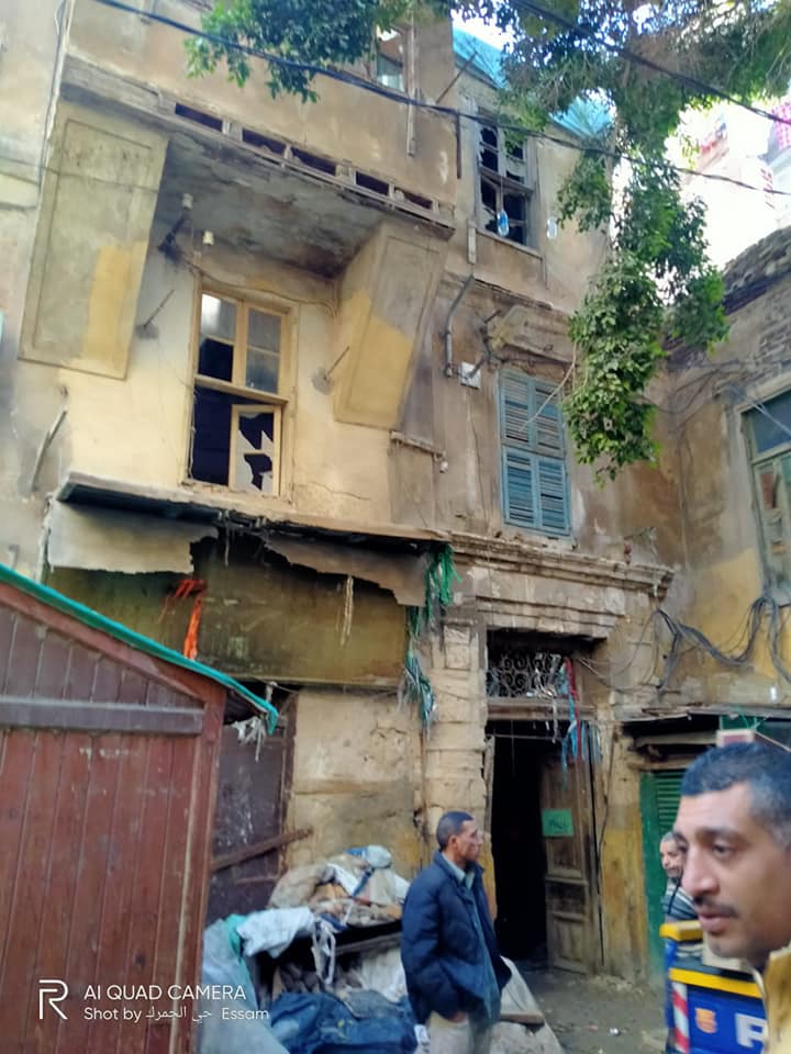 انهيار أجزاء من عقار في الإسكندرية انهيار أجزاء من عقار في الإسكندرية