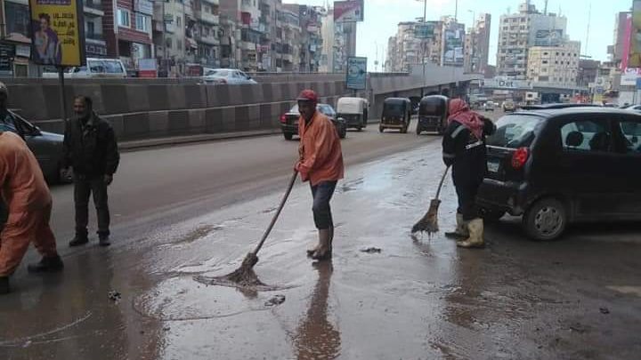 هطول الأمطار الغزيرة وموجه الصقيع بالغربية