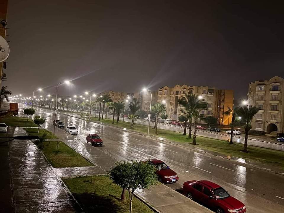 المطر في شوارع دمياط 