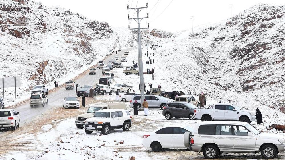 جبل اللوز بتبوك في السعودية 