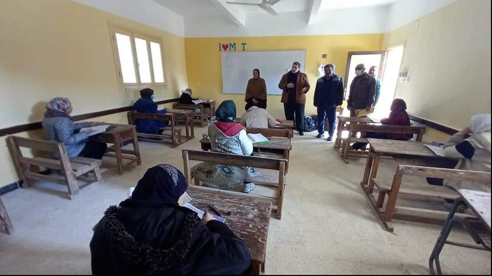 تفقد امتحانات مدارس التعليم الأساسي  بشمال سيناء 