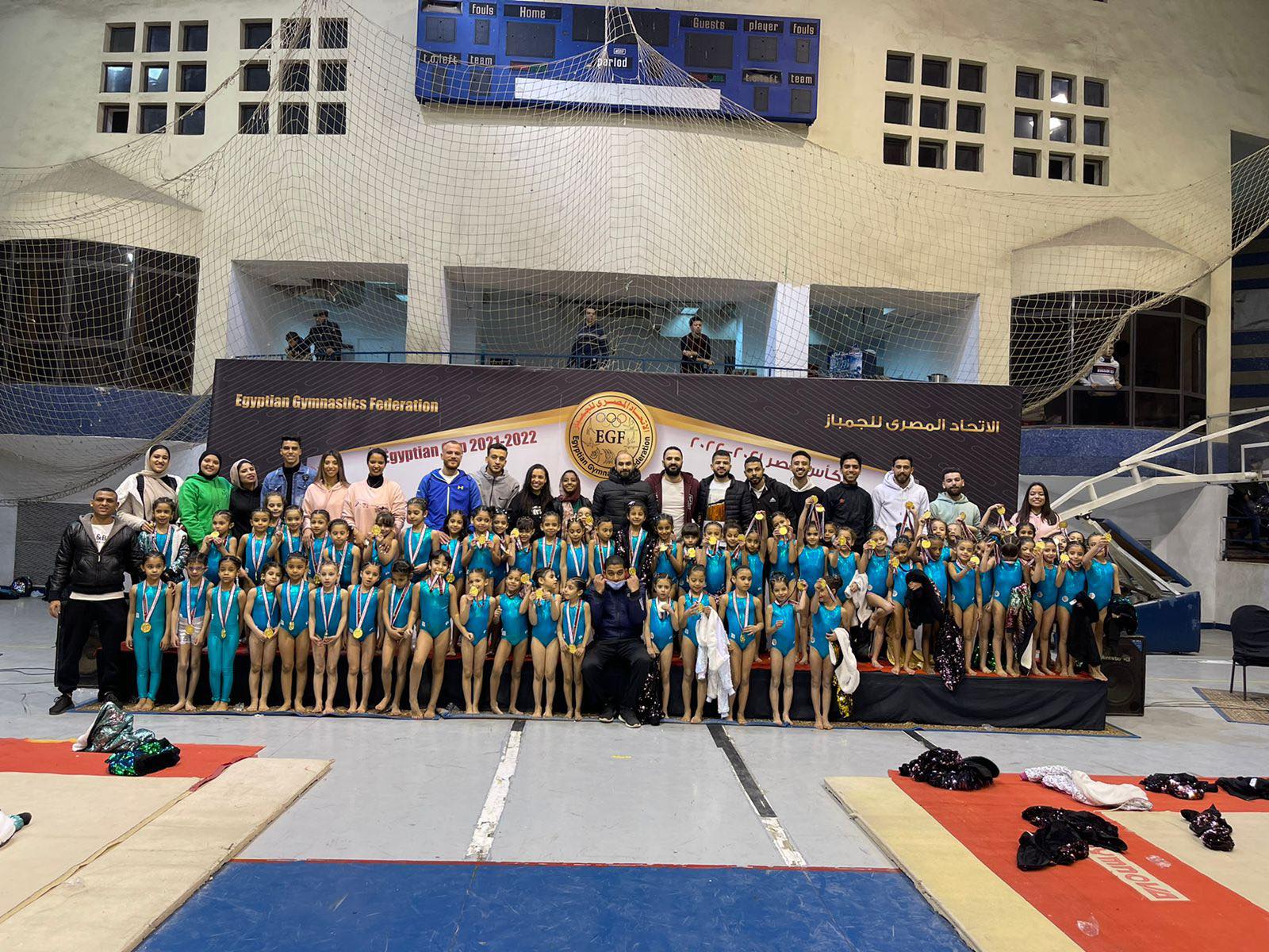 انسات جمباز التنمية الشبابية بالجزيرة يحصدن  64 ذهبية