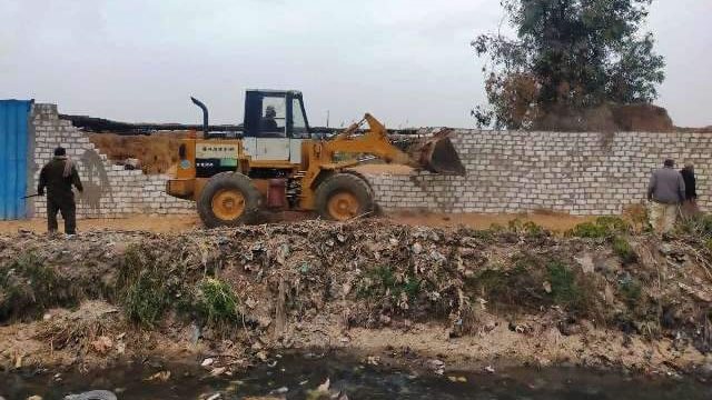 ازالة تعديات علي الأراضي الزراعية