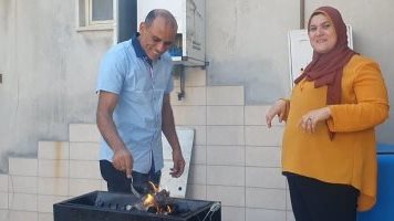محمد جمال وزوجته أمينة الايطالية