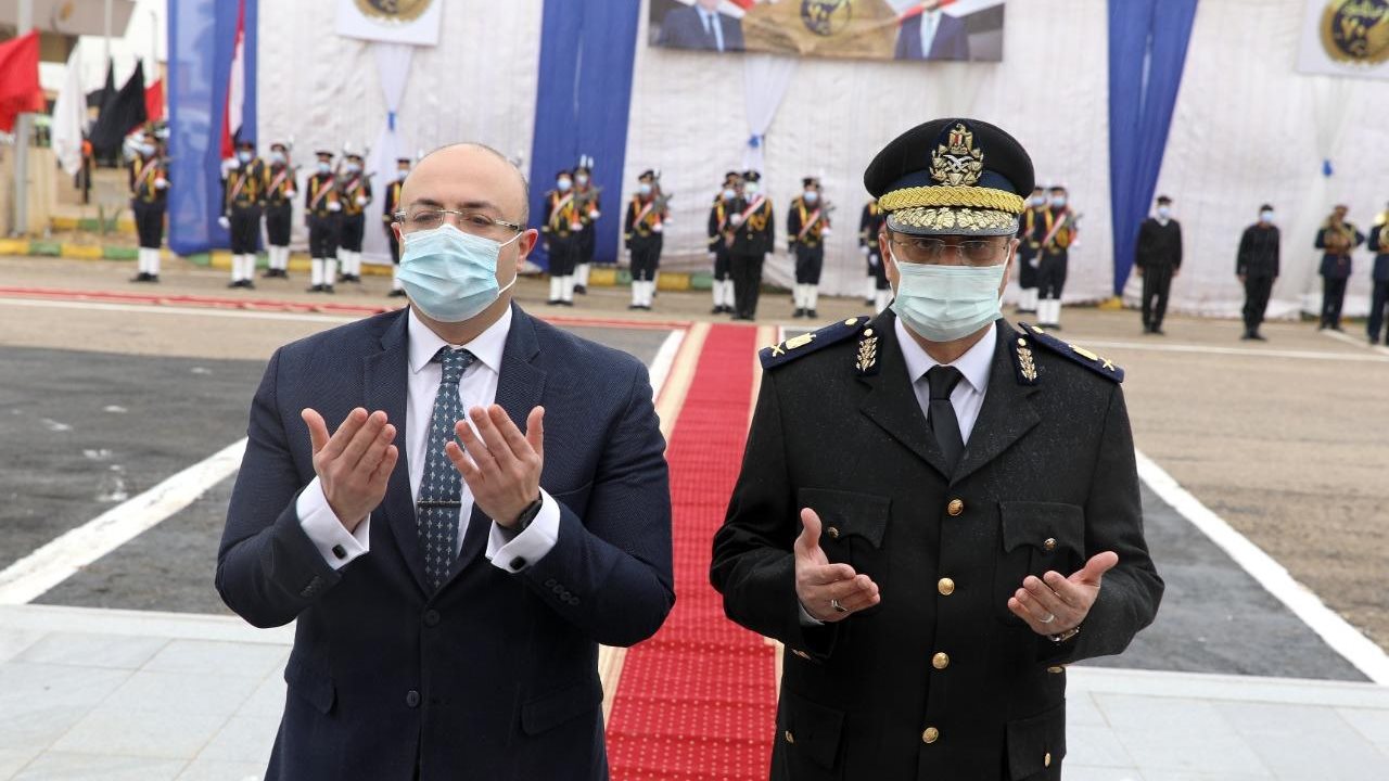 محافظ بني سويف ومدير الامن 