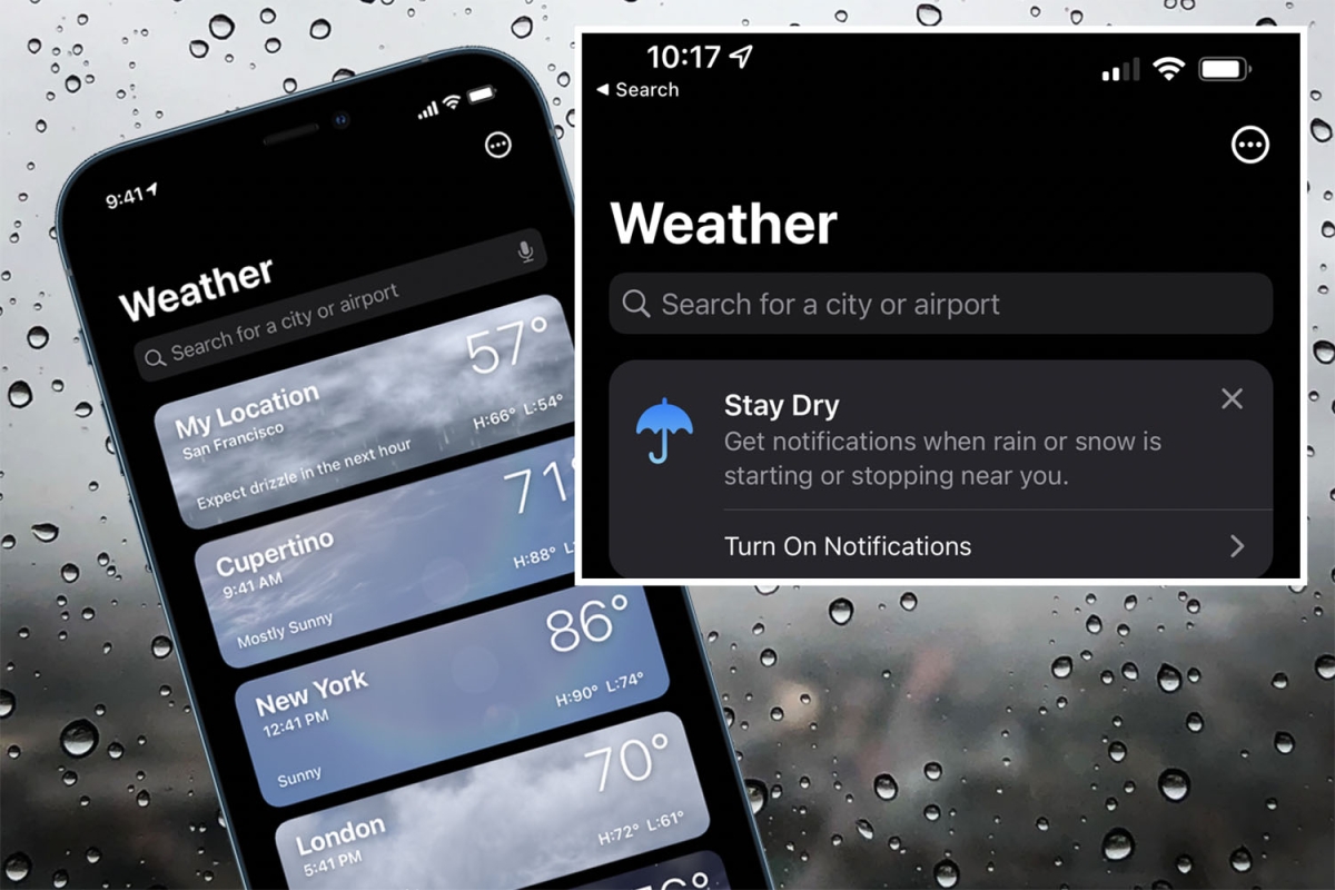 تطبيق الطقس "iPhone Weather"