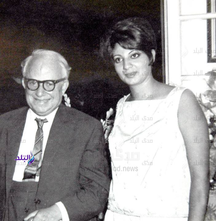 الأديب الراحل يحيى حقي وابنته الكاتبة والإعلامية نهى يحيى حقي 2