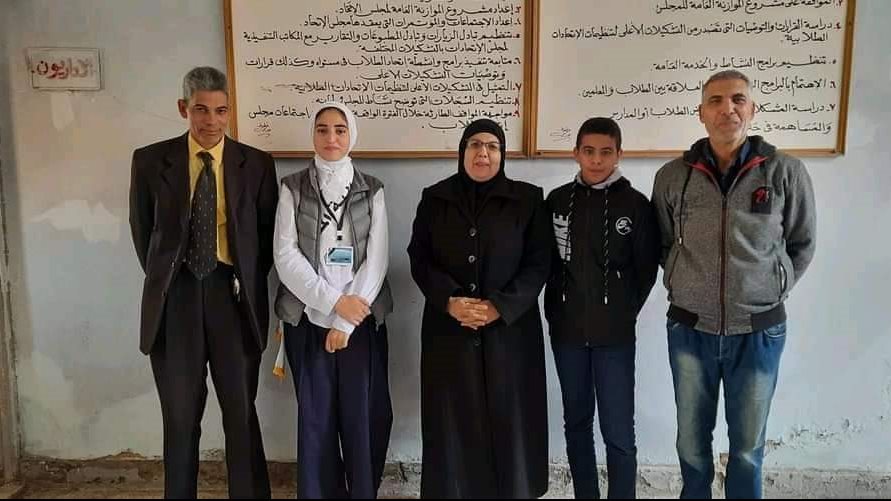 الفائزون في مسابقة اتحاد الطلاب بسيناء