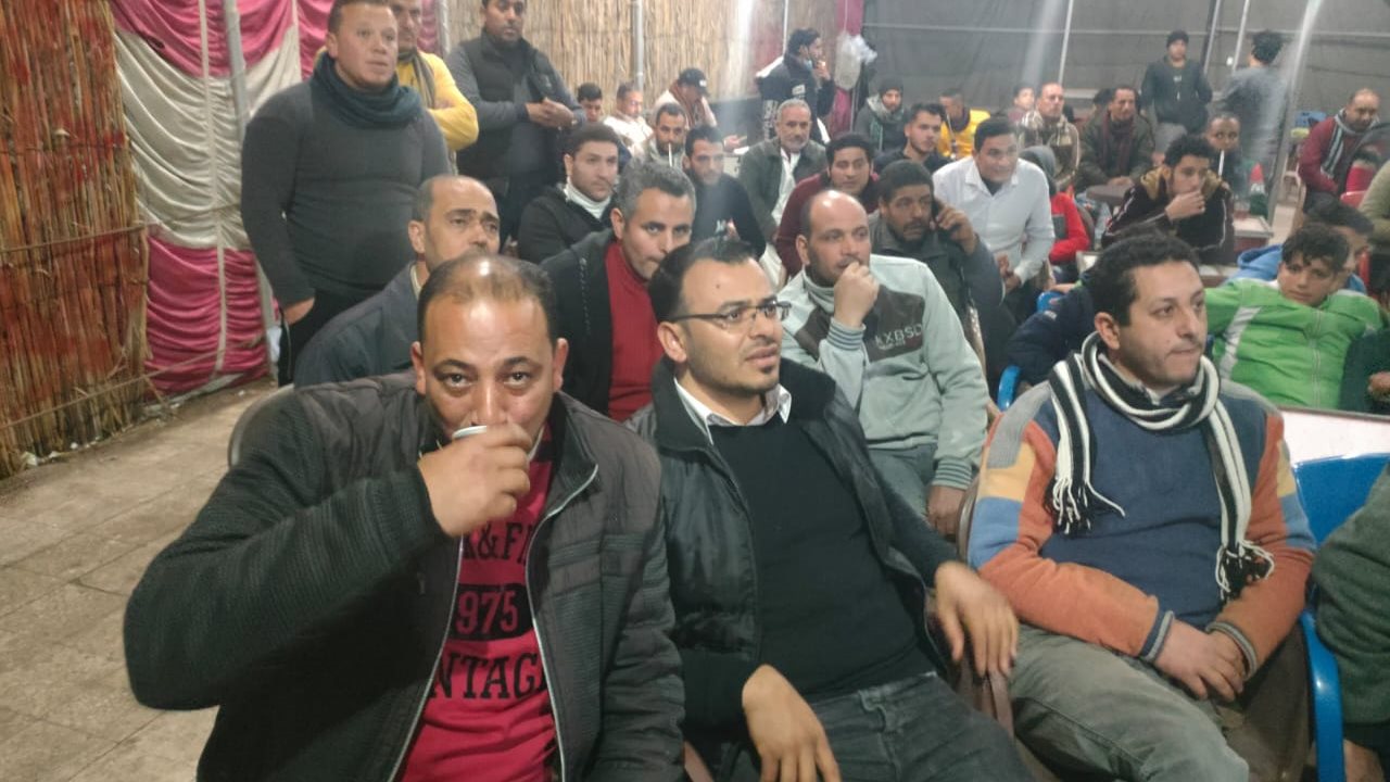 احتفالات نجريج بالفوز منتخب مصر علي حساب المغرب 