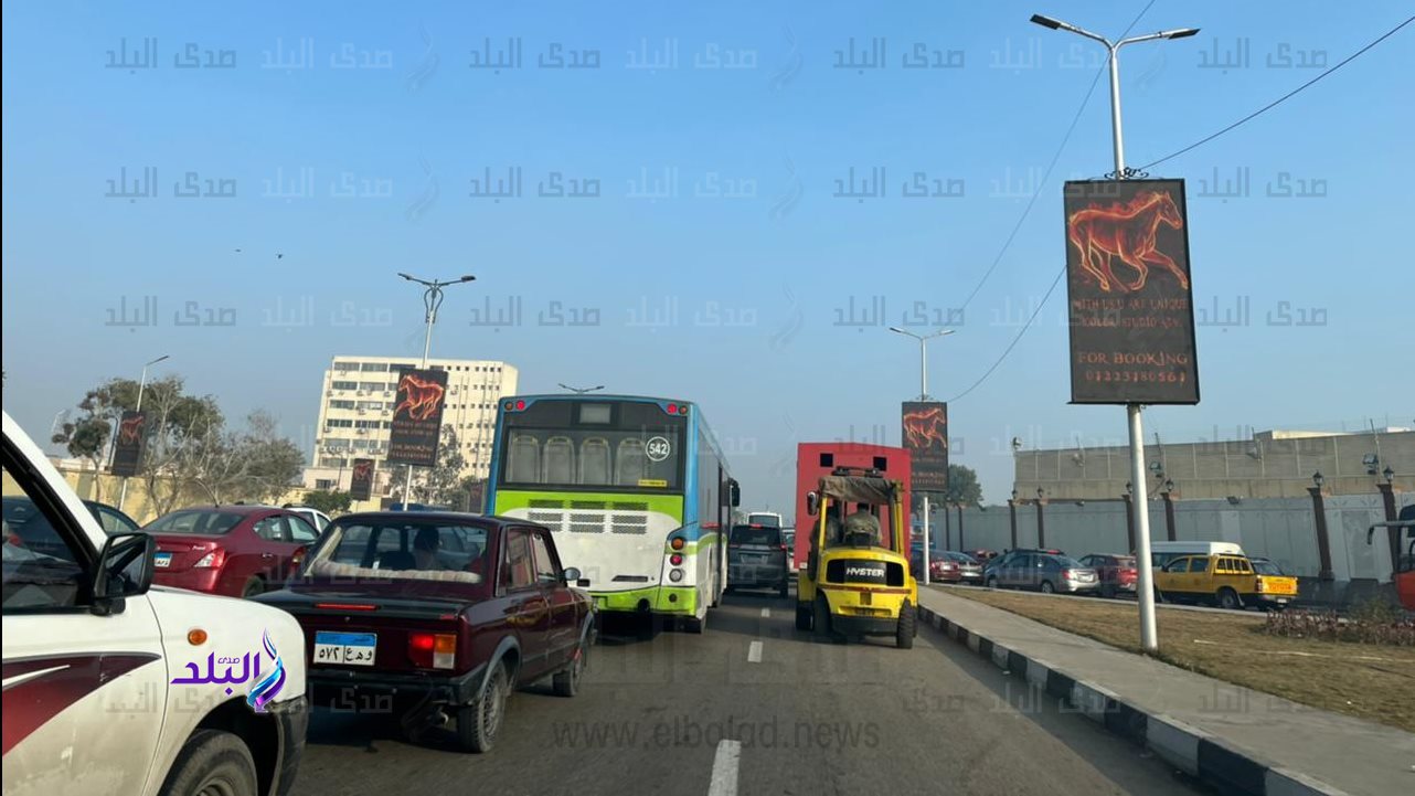 حاله الطريق قبل مطلع كوبرى أكتوبر