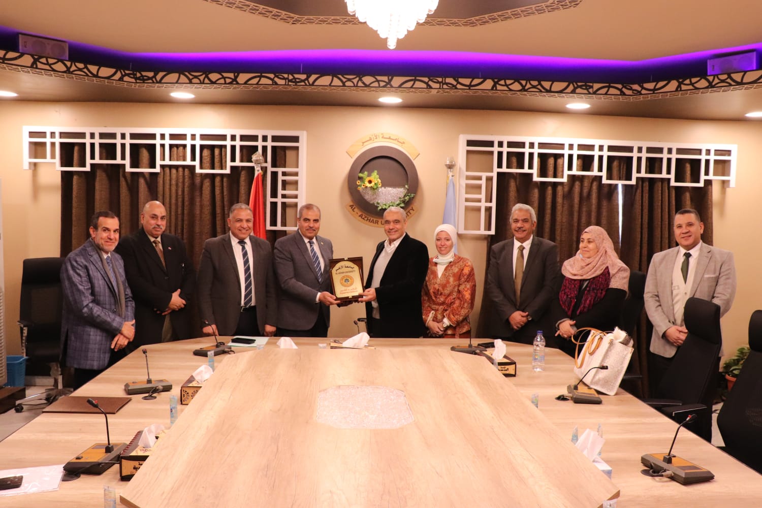 وفد مؤسسة العربية في جامعة الأزهر