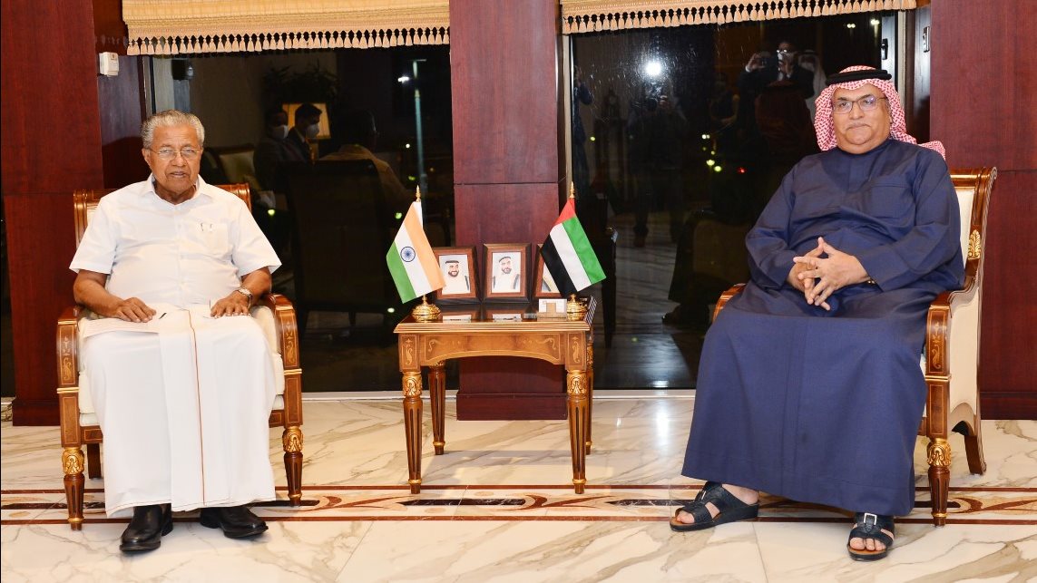 غرفة أبوظبي تبحث مع رئيس حكومة كيرلا الهندية تعزيز التعاون 