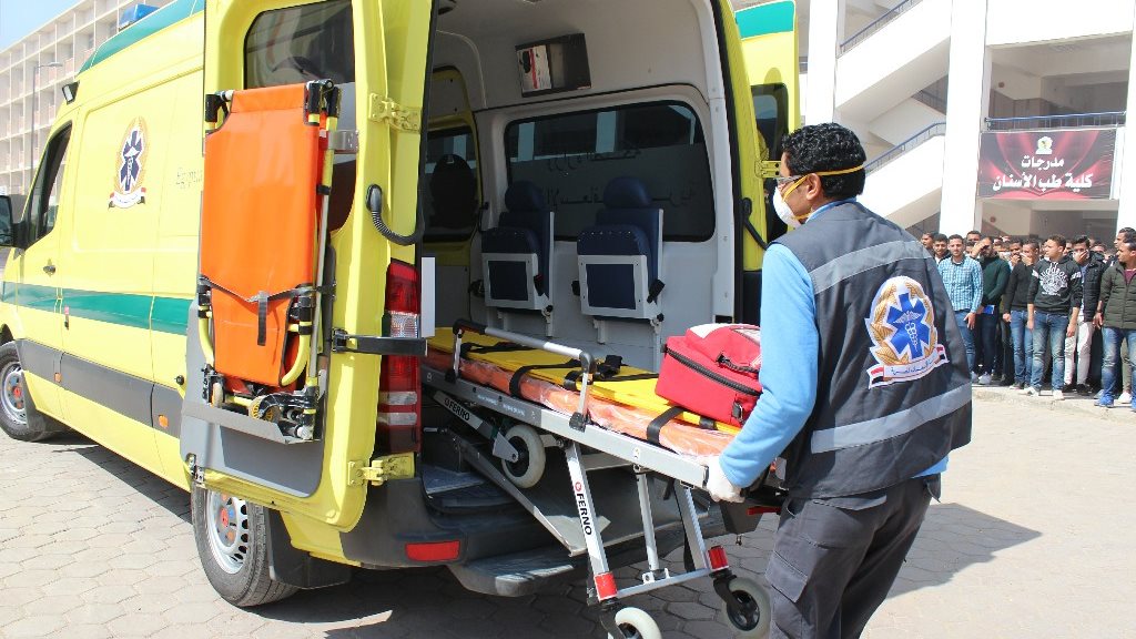 إصابة سيدة في المنوفية 