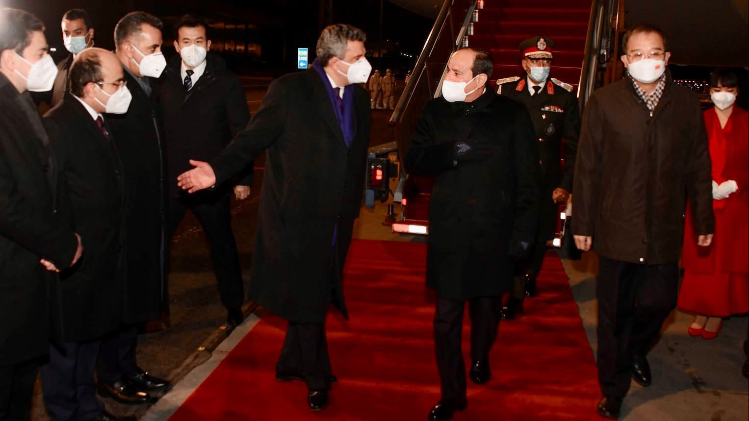 وصول الرئيس السيسي للصين