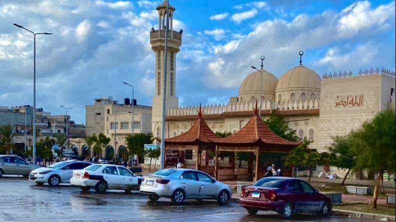 اجواء ممطرة علي مناطق شمال سيناء 