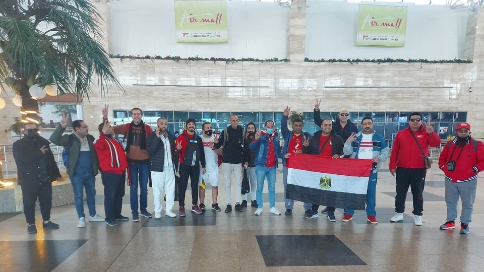 مشجعو منتخب مصر يعودون  إلى القاهرة 