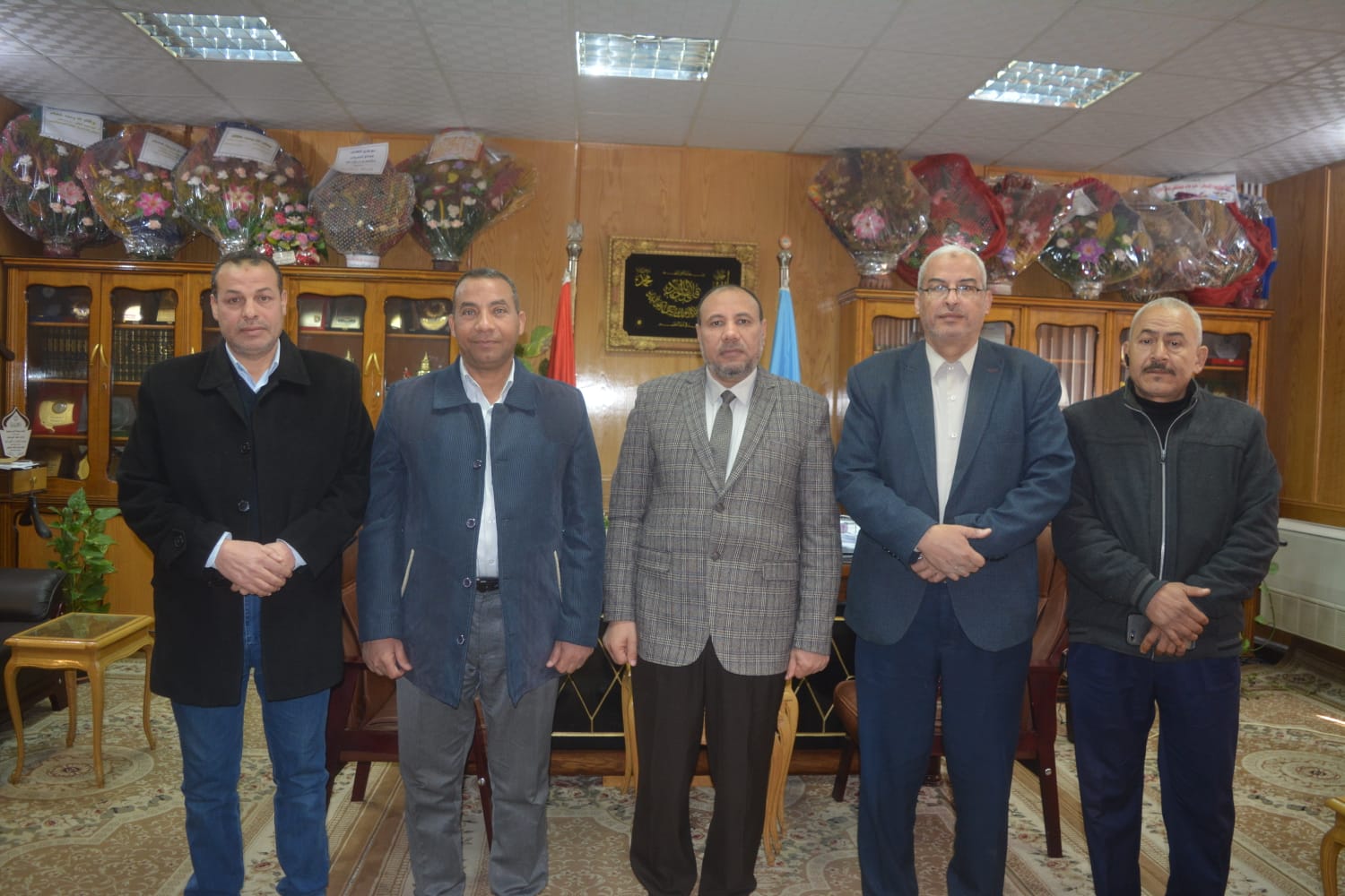 وفد مشروع محو الأمية يزور جامعة الأزهر بأسيوط