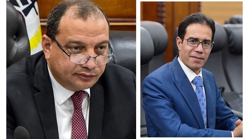 رئيس جامعة بني سويف وعميد الإعلام 