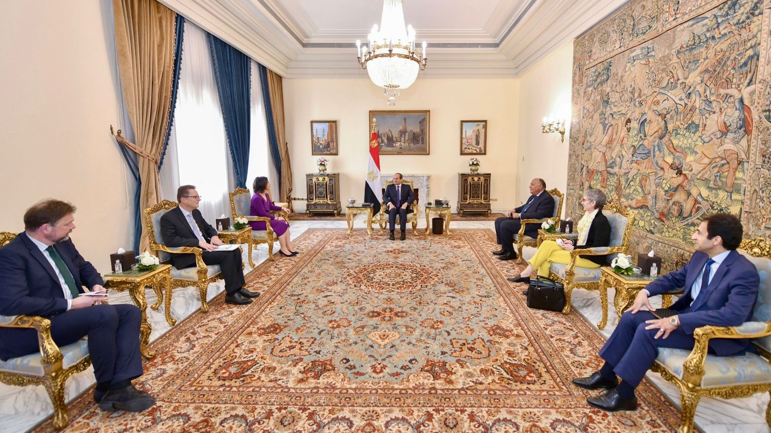 لقاء الرئيس السيسي مع وزير خارجية ألمانيا